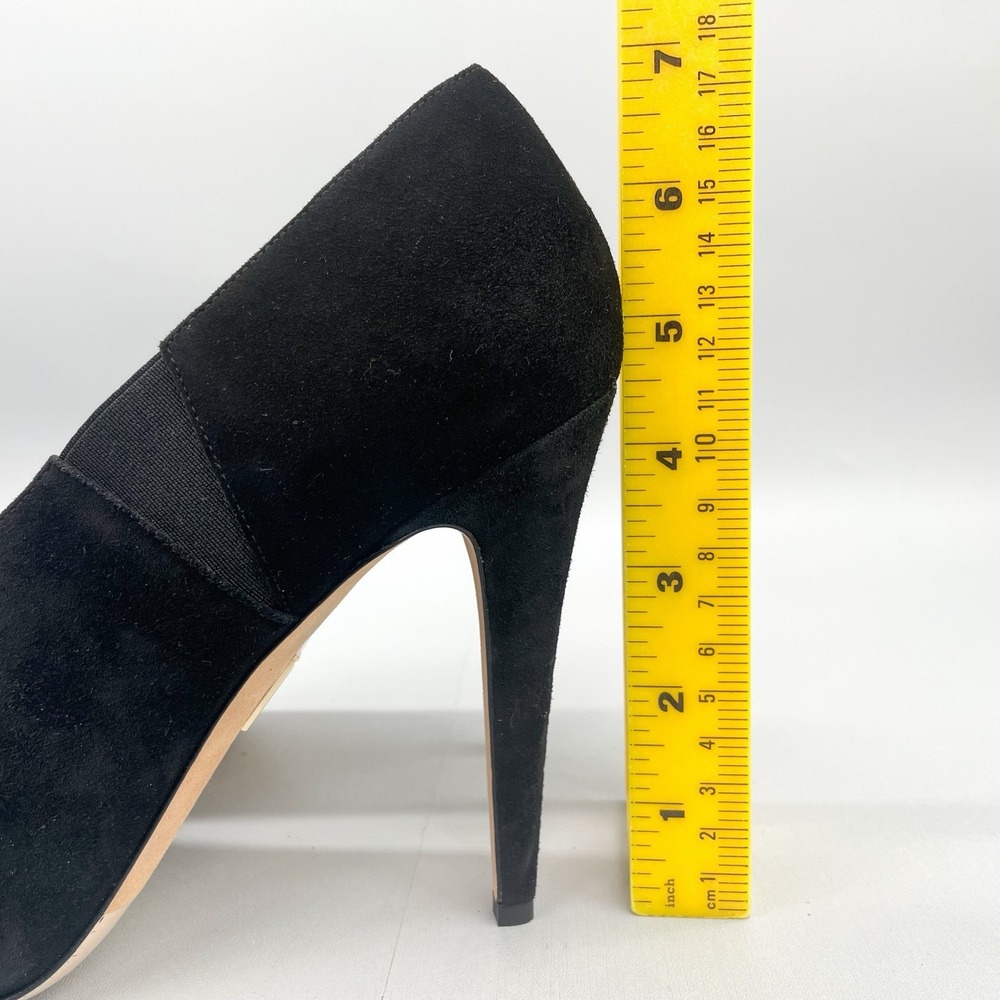 Tamara Mellon Womens 40 10 Pump Shoes Black Suede Pointed Toe‎ Stiletto Heels - Picture 5 of 12